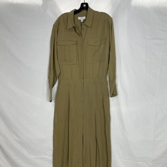 Reiss “Liliana” Long Sleeve Wide-Leg Jumpsuit – Size 8 - Picture 1 of 7